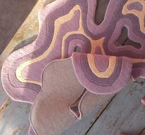 KNOT RUG Irregular Amoeba Shaped Rug Hand-Tufted 100% New Zealand Wool Living Room, Hall Customize Size and Colour Available - Product Image 2