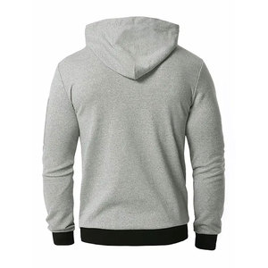Sweat-shirts d'hiver personnalisés à faible MOQ très demandés avec fermeture éclair, broderie pour impression gonflée, tissus personnalisés pour hommes - Product Image 3
