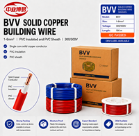 Câble d'alimentation BVV 6 mm en cuivre sans oxygène à âme unique, isolé et gainé en PVC 300/500V pour câblage fixe intérieur