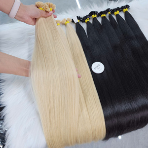 Extensiones de Cabello Humano 100% Vietnamita Rubio Liso y Ondulado con Punta Plana de Doble Queratina, Pre-Adheridas, Calidad 12A Virgen - Product Image 3