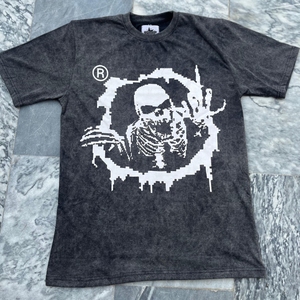 เสื้อยืดผ้าฝ้าย100% โอเวอร์ไซส์สำหรับผู้ชายทรงหลวมระบายอากาศได้ดีสไตล์ลำลองแบบถักสำหรับคนตัวใหญ่สำหรับฤดูร้อนออกแบบโลโก้ได้ตามต้องการ - Product Image 5