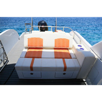 Ponton de luxe en aluminium Tri-Toon fête ponton de luxe Sport Yacht bateau en aluminium avec moteur 21 pieds pour lac et mer 7 mètres