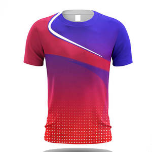 Camiseta Deportiva Personalizada de Sublimación Sólida, Transpirable, de Secado Rápido, Ligera, Tejida, Ecológica, para Equipos Deportivos, OEM - Product Image 1