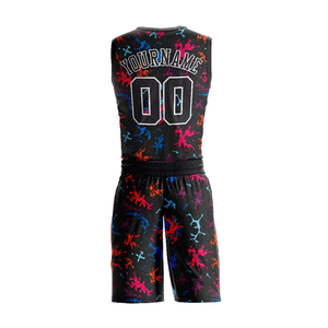 Uniforme de Baloncesto Personalizado 2025, Conjunto sin Mangas y de Manga Corta, Impreso, Transpirable, de Secado Rápido, 100% Poliéster, Ropa Deportiva - Product Image 2
