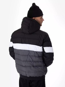 Veste matelassée à capuche imperméable de haute qualité unisexe, col montant, veste à bulles rembourrée, gilet d'hiver personnalisé, tissu en nylon personnalisé - Product Image 4