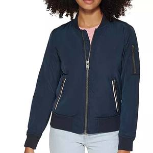 Blouson aviateur en nylon élégant de meilleure qualité pour femmes Design personnalisé pour la saison d'hiver 2025 en vente! - Product Image 1
