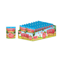 Yum'z Bites Bonbons Gélifiés Lyophilisés Mangue Pêche en Forme de Boule 9g, Lot en Vrac, Certifié Halal, Ingrédients Fruités, Rose, Durée de Conservation 18 Mois
