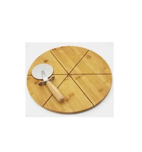 Restaurant Planche à pizza en bois Ustensiles de cuisine pour la maison Accessoires Meilleure pièce Design classique Assiette à pizza en bois Vaisselle de cuisine