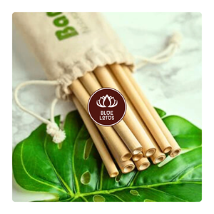 Pajitas de bambú reutilizables más vendidas, pajitas naturales a base de plantas, pajitas ecológicas sostenibles sin residuos con limpiador - Product Image 1