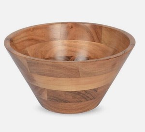 Mayorista Fabricación al por mayor Ensaladera moderna de madera de acacia para frutas o ensaladas ODM para cocina hecha en Vietnam - Product Image 3