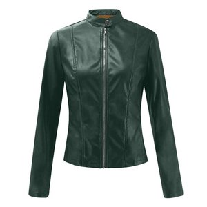 2025 Clearance Women Faux Leather Short <b>Jacket</b> Zip Up Moto Biker Slim Fit <b>Jackets</b> Coat Lightweight <b>Bolero</b> Motorcycle Outwear - Product Image 1