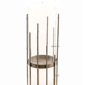 Portavelas de diseño fabuloso con forma redonda, de hierro de calidad de lujo, para accesorios de decoración de bodas. - Product Image 4