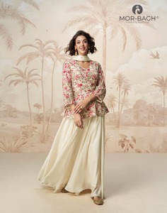 Vêtements occasionnels élégant Chinon soie avec broderie Salwar costume vente en gros approvisionnement d'usine - Product Image 2