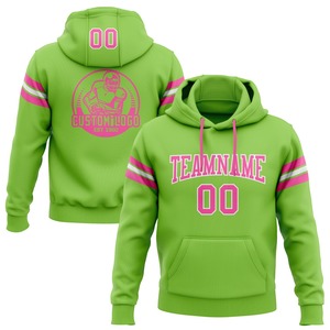 Directo de la industria al por mayor 3D bordado personalizado cosido naranja Polvo azul se desvanece moda deportes pulóver Sudadera con capucha - Product Image 2