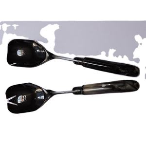 Serveur de salade en corne au design moderne 2023 fabriqué par un fabricant indien par un exportateur SCI aux prix de gros, nouveauté - Product Image 1