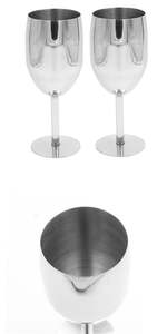 Verre à vin en métal au design simple pour les outils de bar à cocktails, accessoires, décoration de table de restaurant à domicile, vaisselle, cadeau de mariage - Product Image 3