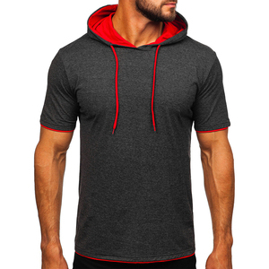 <b>Men's</b> Customizable Hooded <b>T</b>-<b>shirts</b> Black Cotton 100% Cotton for Events and Resale Wholesale Hooded <b>Men's</b> <b>T</b>-<b>shirts</b> - Product Image 4