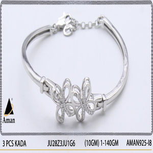 กำไลเงินสเตอริ่งแบบหนาสง่างามสำหรับผู้หญิงกำไลข้อมือดีสำหรับสวมใส่ในโอกาส - Product Image 2