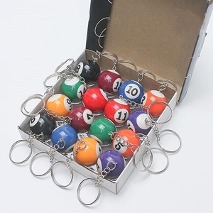 CUEELF - Juego de 16 Llaveros de Billar <span class=keywords><strong>con</strong></span> Bolas de Colores Variados para Regalo de Billar y Snooker - Product Image 5