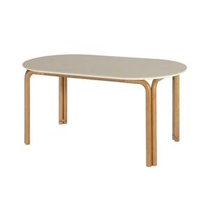 Cento 1.8M Solid <b>Wood</b> Ceramic <b>Dining</b> <b>Table</b> Industrial Design Oval-shaped Assembled and <b>Extendable</b> Set for Home Office Use - Product Image 2