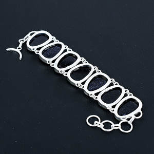 Pulsera delicada de piedra solar azul, pulsera hecha a mano de piedras preciosas de piedra solar brillante, joyería, pulsera de Color azul, regalo para ella, regalos para mamá - Product Image 2