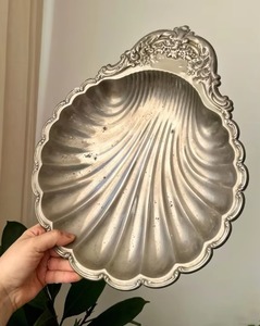 Cuenco decorativo con acabado antiguo de estilo de concha de mar, clásico hecho a mano para sala de estar, mesa de comedor, exhibición o uso inspirado en la playa - Product Image 2