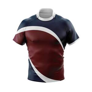 Estilo DE LA Liga Nacional de Rugby Camiseta de Rugby personalizada Medias mangas Rugby Union Club Partidos Camisetas de Rugby - Product Image 5