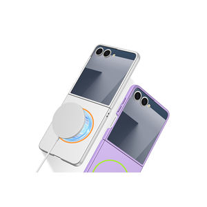 Coque de protection magnétique en silicone avec chargement sans fil M-Safe Silver, modèle A17, pour Samsung Galaxy Z Flip 7 - Product Image 3