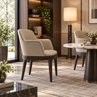 Fauteuil lounge moderne en cuir PU avec pieds en bois pour bureau, hall d'hôtel, zone de réception, sièges commerciaux