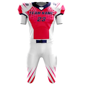 Tenues de football américain personnalisées de haute qualité 2026, respirantes, rouge et noir, design délavé, taille courte, adultes, grande taille, séchage rapide - Product Image 2