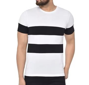 Meilleure qualité grande taille t-shirt pour hommes impression de logo personnalisé en gros d'usine sur t-shirt en coton polyester uni - Product Image 6