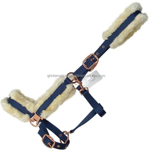 Herrajes de oro rosa de primera calidad, cabestro de nailon ajustable completo en muchos colores y tamaños personalizados, accesorios de caballo de alta calidad - Product Image 1