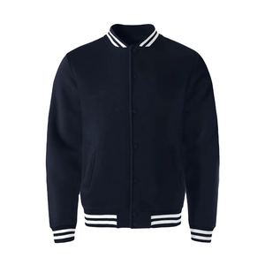 Chaquetas universitarias de béisbol con logotipo personalizado, chaqueta universitaria de béisbol transpirable de sarga de secado rápido de alta calidad, OEM directo de fábrica - Product Image 2