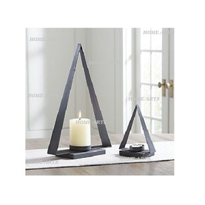 Fantastic Design Triangular Shape Candle <b>Holder</b> With Prime Quality White Color Iron <b>Tealight</b> Candle <b>Holder</b> In Bulk - Product Image 2