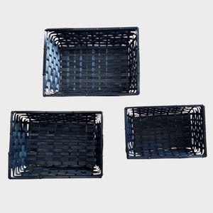 2025 cestas de almacenamiento de tejido de bambú hechas a mano más vendidas Vietnam venta al por mayor decoración del hogar bandejas de almacenamiento de bambú hechas a mano - Product Image 1