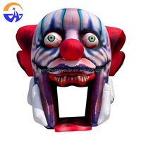 Arche Gonflable Géante Clown 2026 en Tissu Oxford avec Ventilateur Intégré – Arche d'Entrée Effrayante Joker Grande Bouche Ouverte pour Publicité Halloween