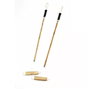 Best Quality Horse Polo Mallet Sticks Root Cane Handle Stand Collar Zipper Closure High Street Style <b>Plain</b> Dyed Factory Stock - Product Image 2