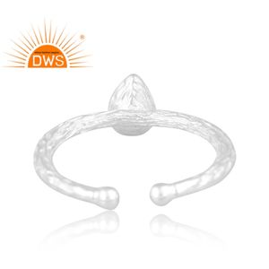 แหวนพลอยโกเมนธรรมชาติดีไซน์แบบปรับได้ทำจากเงินแท้ปรับได้ - Product Image 4