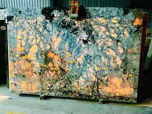 Caravelas Gold Luxury Polished Stone <b>Big</b> Slab for Modern Apartment Applications - Product Image 6