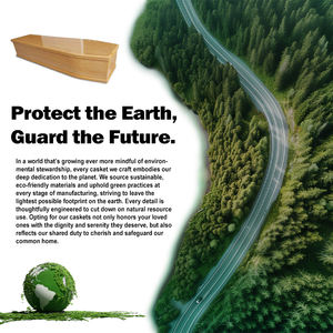 Ataúdes de Madera de Sapele de Alta Calidad Estilo Americano Qianrui, Ataúd de Madera para Adultos con <span class=keywords><strong>Acabado</strong></span> de Terciopelo Satinado y Asas - Product Image 6