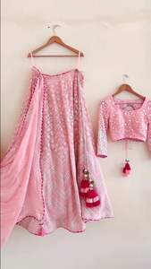 Lehenga choli-tela con estampado Digital para mujeres, tela de alta calidad con diseño de telas de la India - Product Image 5