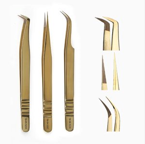 Imprimir Logo Yucagci Tip Pinzas para pestañas 45 75 90 grados Nano Grip Pinzas Etiqueta privada personalizada Pinzas de extensión de pestañas - Product Image 6