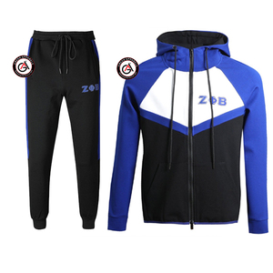Zeta Phi Beta Sorority Embroidery Women Fleece Tracksuit | ZPB Sorority Embroidered Ladies Custom Style <b>Jogging</b> <b>Suit</b> - Product Image 1