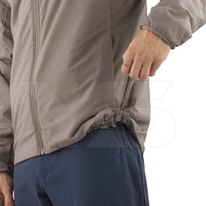 Veste Softshell décontractée pour hommes avec col montant Veste mode d'hiver teinte unie avec fermeture à glissière Service OEM disponible - Product Image 3