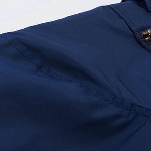 Veste d'université légère et élégante pour hommes Conception personnalisée par OEM Équipe d'école de mode Look de rue Bouton pression - Product Image 5