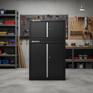 Armoire à outils noire Facom avec armoire supérieure et 2 portes solides - Product Image 3