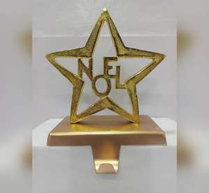 Decoración de Mesa Artesanal de Metal Dorado, Ecológica y Personalizable para el Hogar, Fiestas, Navidad y Decoración de Calcetines Navideños a Buen Precio - Product Image 3