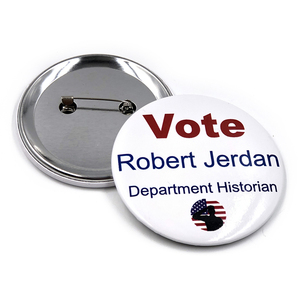 Wholesale <strong>Button</strong> Pins Cheap Custom Round Shaped Tinplate <strong>Material</strong> Metal Brooch <strong>Badges</strong> for Promotion - Product Image 3