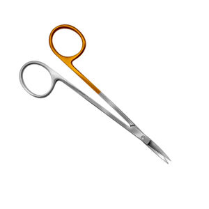 Tijeras profesionales de acero inoxidable alemán Locklin Half-Gold Fuente de alimentación manual para cirugía plástica - Product Image 3