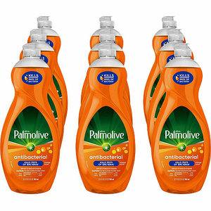 Palmolive® Antibacterial Ult Dish Soap, <b>Liquid</b>, 35.2-oz. Or, 9/CT Concentrate - 35.2 fl oz Orange - 9 / Carton (US04274ACT) - Product Image 1